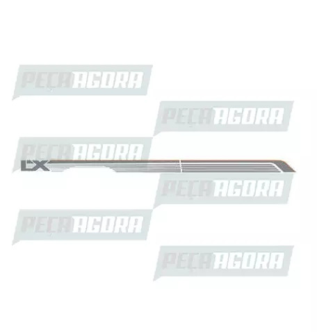 FAIXA LATERAL 1 LINHA PICK-UP LX 90 - GRAFITE (417987)