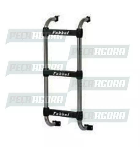 ESCADA TRASEIRA PRETA VOLKSWAGEN SEM CLIMATIZADOR 3 DEGRAUS 715MM FABBOF (103060