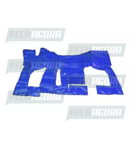 TAPETE VINIL VOLVO VM-23 2010/12 CABINE SIMPLES COM CAPO-AZUL (419684)