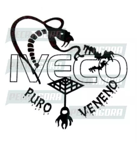 ADESIVO PLOTADO GRANDE PURO  PARA IVECO BRANCO (003092)