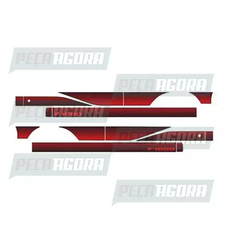 FAIXA LATERAL 1 LINHA F 1000 89 - VERMELHO (417942)