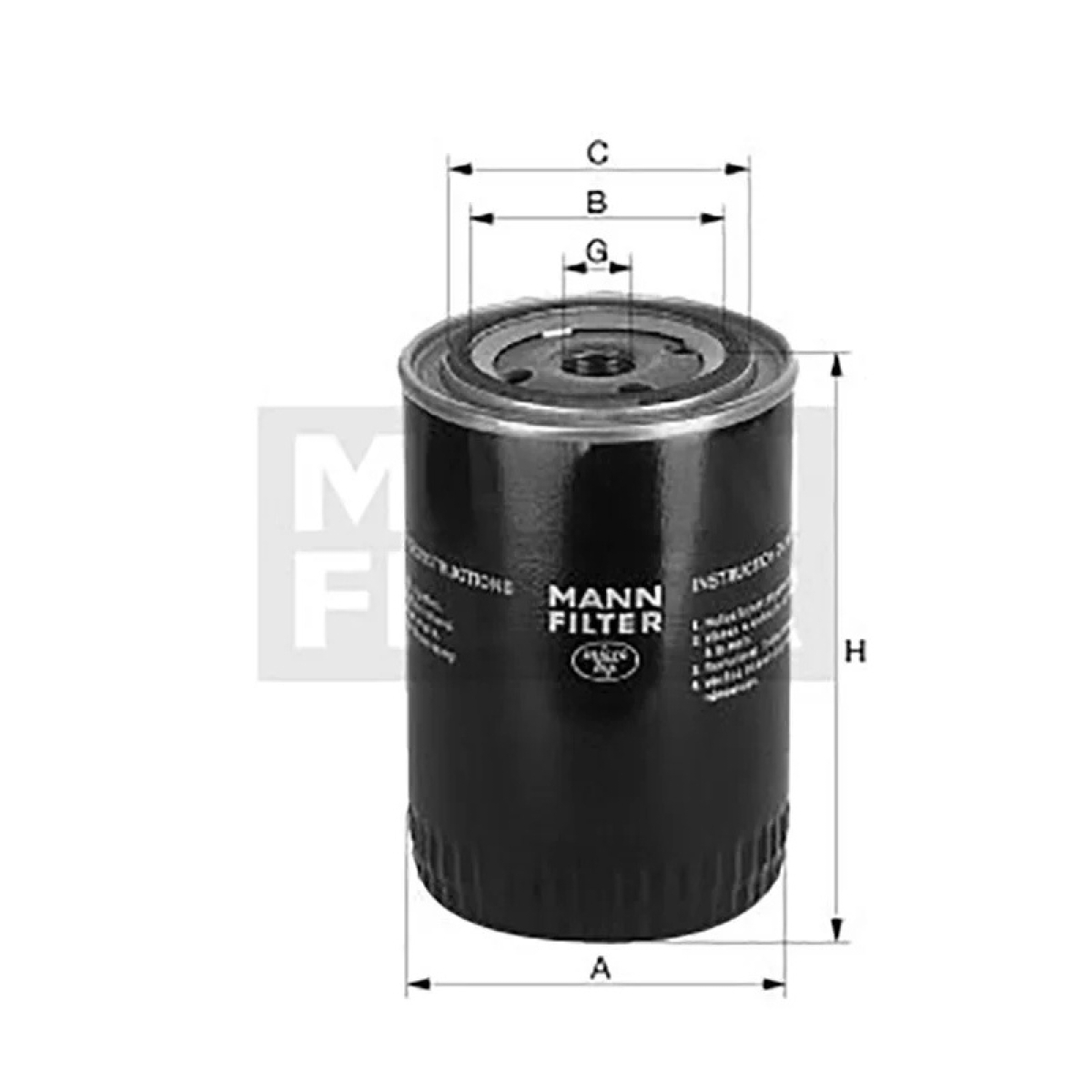 FILTRO BLINDADO AGUA S/PASTILHAS CUMMINS/SCANIA/CATERPILLAR/FORD (E9HN8A24AA-WA9