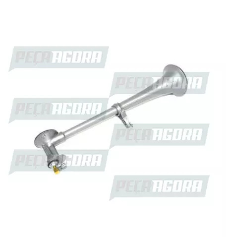 BUZINA A AR PLASTICA 01 CORNETA CROMADA SEM VALVULA (417073)