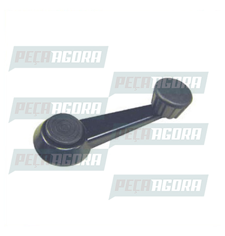 MANIVELA VIDRO VOLKSWAGEN CAMINH.87 ... METAL PRETA MNT (191837579.)