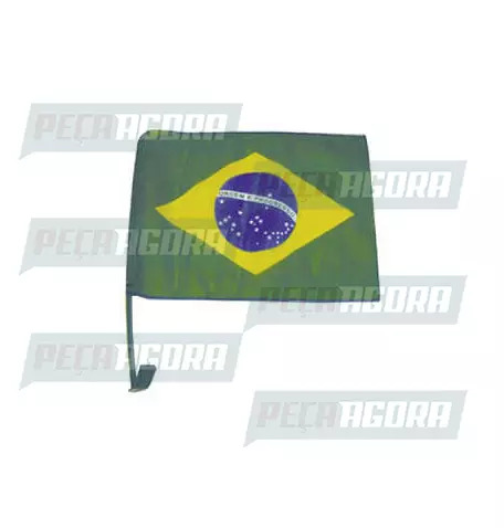 BANDEIRA DO BRASIL 45X26 CMS. COM HASTE FIXACAO (319003)