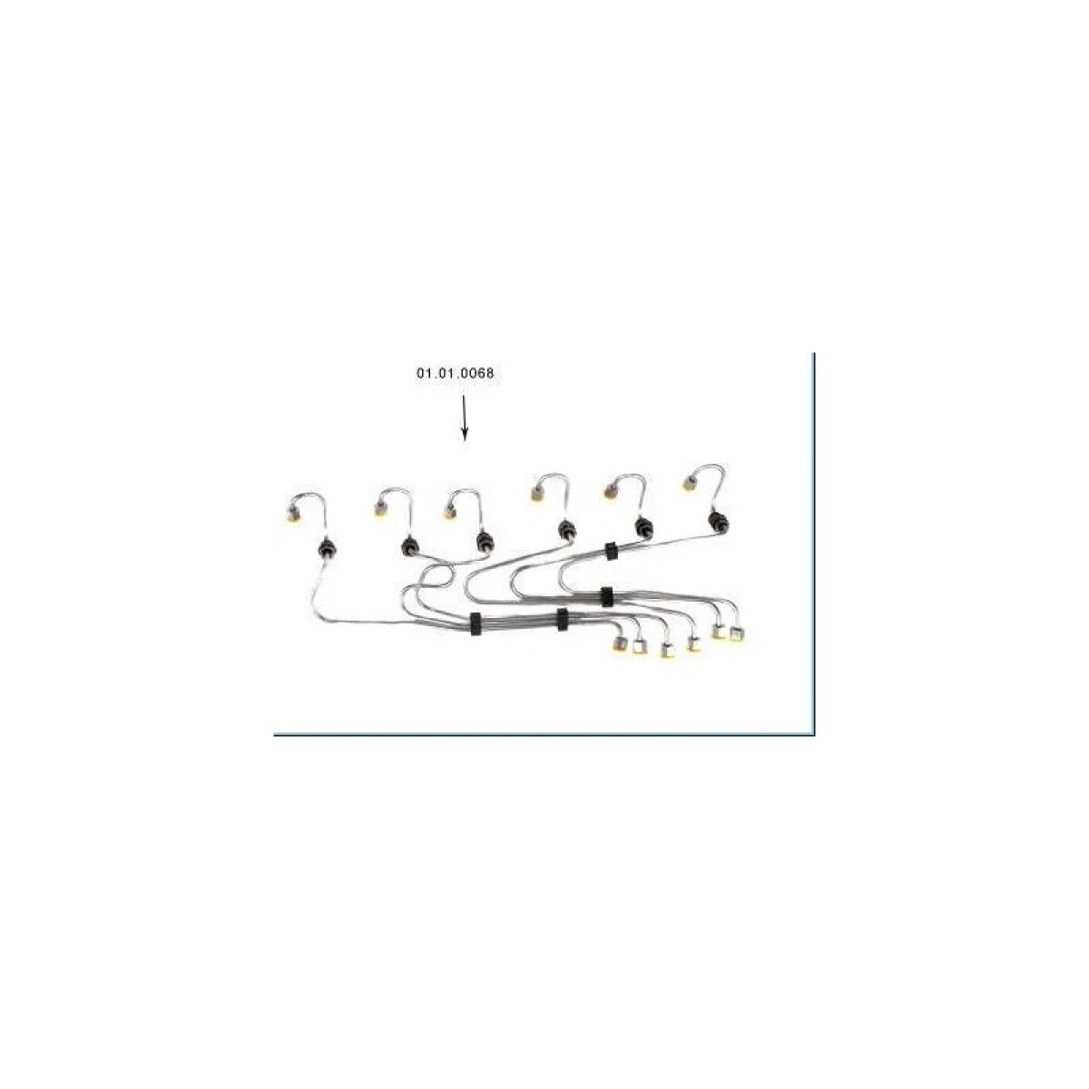 CANO INJETOR 4O. CILINDRO MBB - OM366 ECOLOGICO/OF1318E (3730703533-010394)