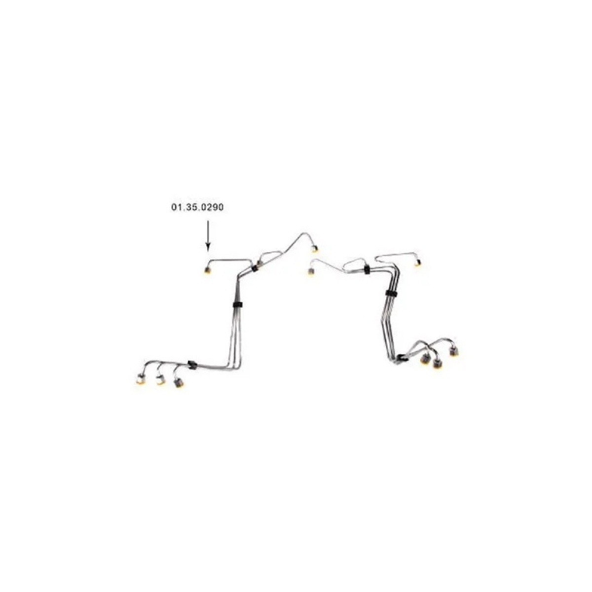 CANO INJETOR 4O. CILINDRO ONIBUS VOLVO B58E/M/B10M MODERNO (8121519-350290)