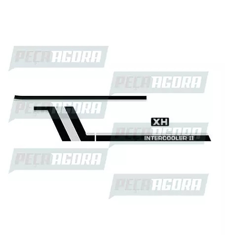 FAIXA LATERAL 1 LINHA VOLVO INTERCOOLER II - PRETO (419354)