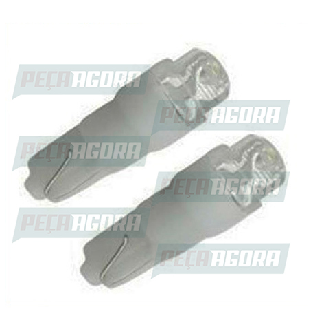 PAR LAMPADA IMPORTADA LED ESMAGADINHA 12V 01 LED BRANCO (PAR) (144062)