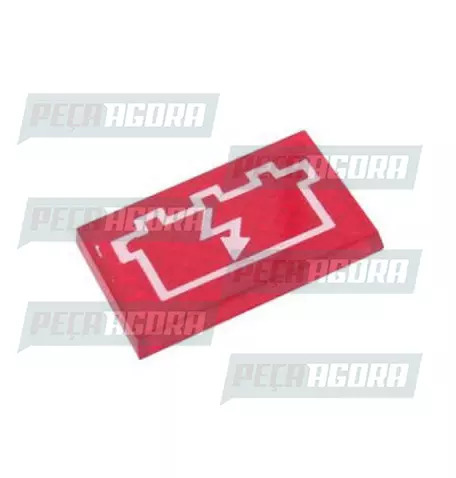 LENTE PAINEL ANTIGO CONTROLE CARGA VERMELHA (248008)