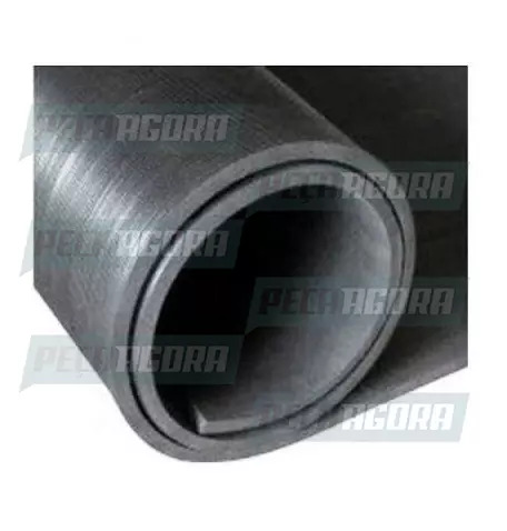 PARABARRO BORRACHA PURA PRETO 2,50X100 LAMEIRAO (009154)