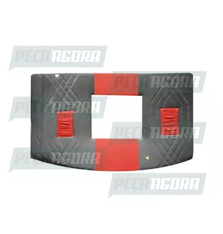 FORRO TETO SAO GERALDO VELUDO MERCEDES BENZ 608 VERMELHO (221023)