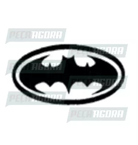 ADESIVO PLOTADO GRANDE BATMAN BRANCO (003081)