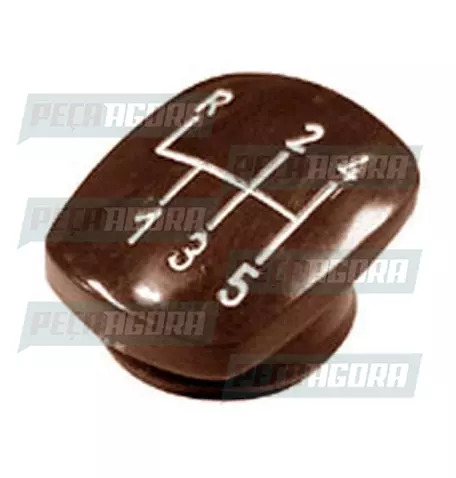 TAMPINHA BOLA CAMBIO PUNHO 05 MARCHAS MARROM 5ª BAIXO (213078)