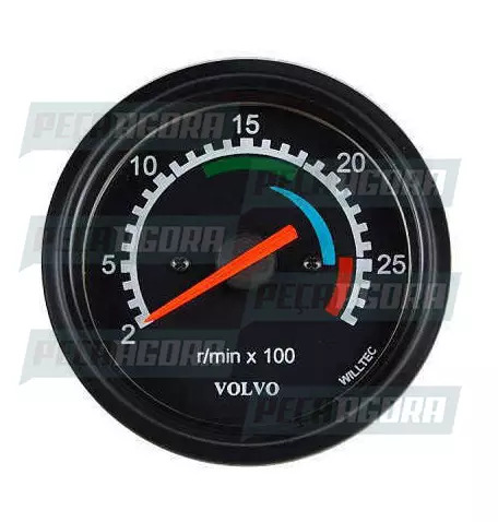 RELOGIO VOLVO TACOMETRO 885HTZ 2800RPM 24V 80MM (8123664,)