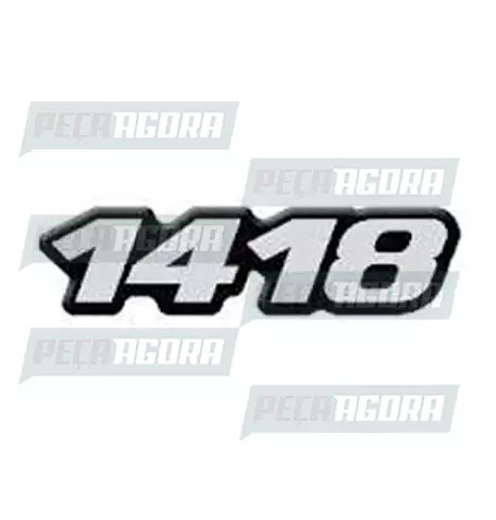 PAR EMBLEMA RESINADO ESPECIAL MERCEDES BENZ''1418'' BICUDO/CARA CHATA (101041)
