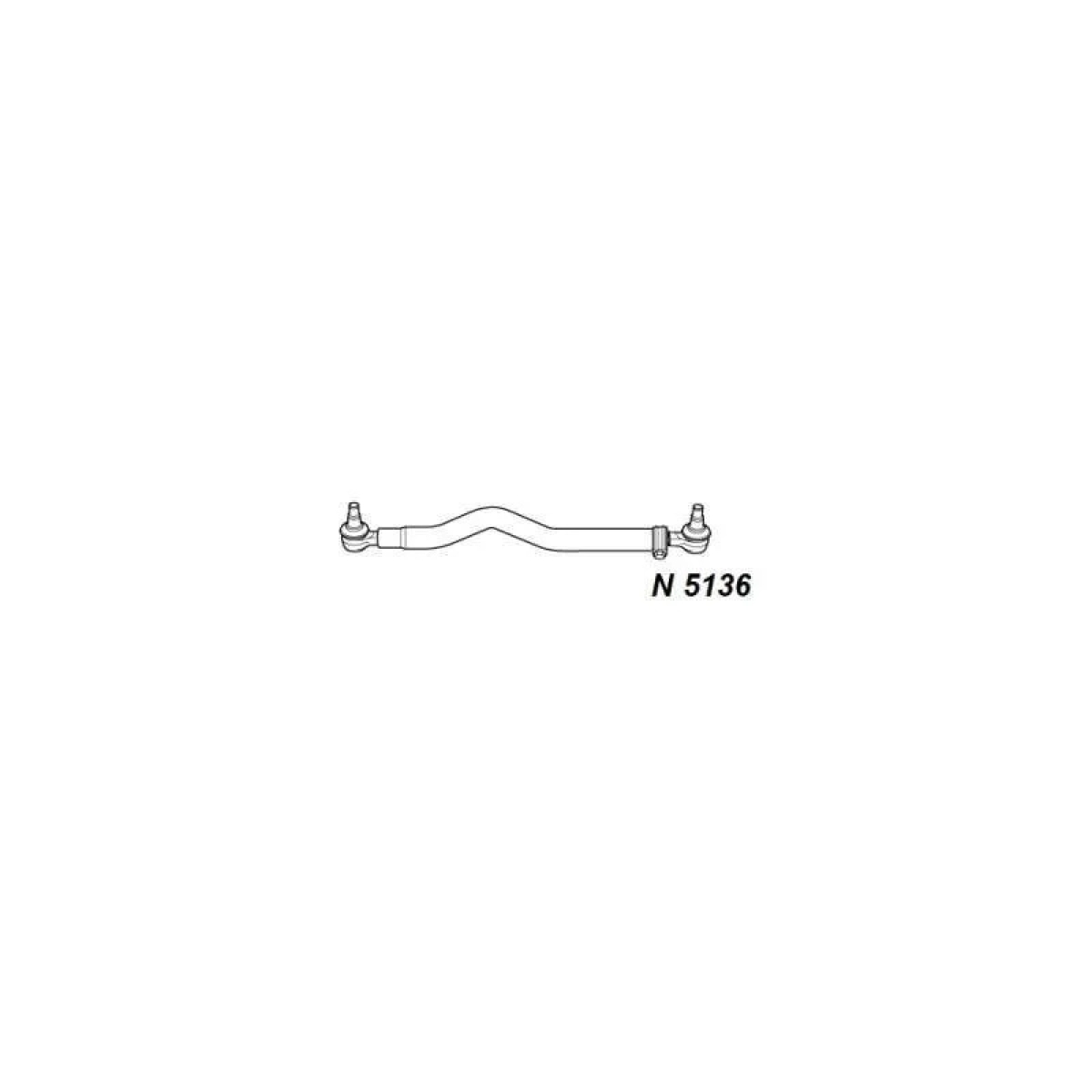 BARRA CENTRAL DIANTEIRO MBB L712/914 MERCEDES BENZ 914 - OM 364 LA 4.0 L 8V SOHV