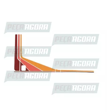 FAIXA LATERAL 1 LINHA MERCEDES BENZ 1620 BICUDO - VERMELHO (418237)