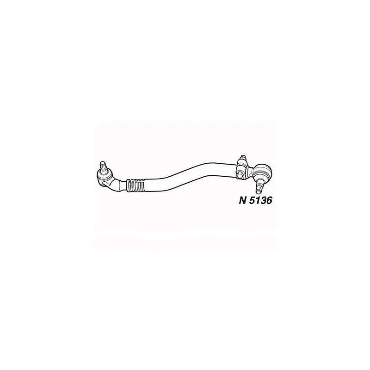 BARRA DIRECAO LATERAL 524MM MB - LO814/914 MICRO ONIBUS (09/98 EM DIANTE) (68846