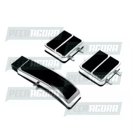 CAPA PEDAL PATA-PATA MB COM 3 PECAS ANTI-DERRAPANTE (060006)
