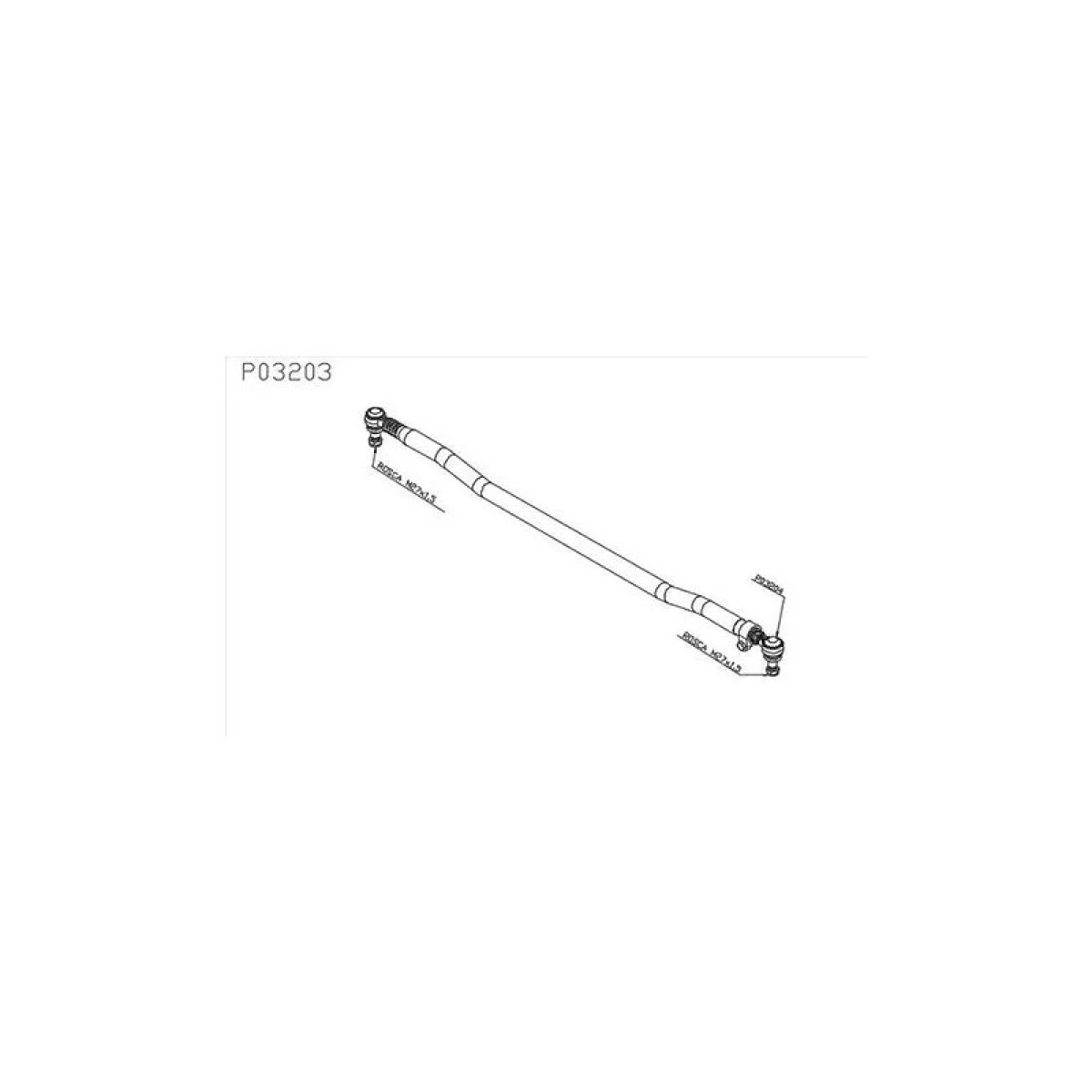 BARRA LIGACAO 1687MM MBB ACTROS 2646/4144-AXOR 2640/3340/3344/4140/4144 (9493301