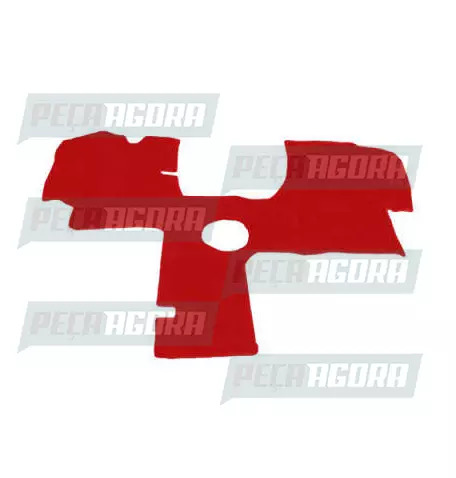 TAPETE VINIL MERCEDES-BENZ 710 99/2007 - VERMELHO (419851)