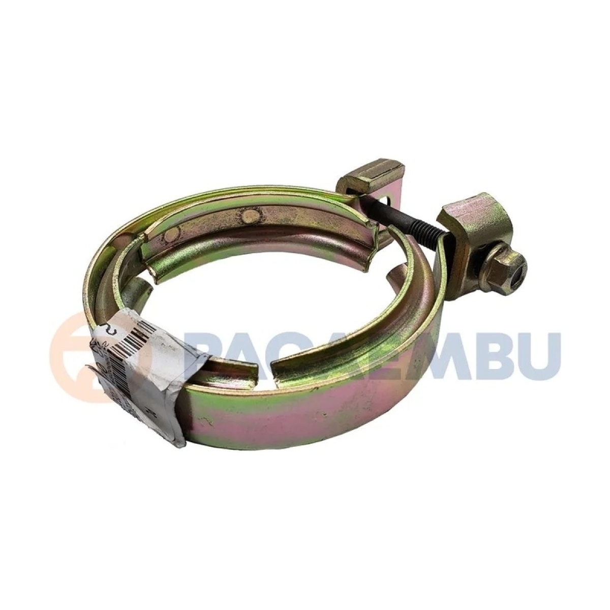 ABRACADEIRA TUBO ESCAPE 94MM X 9MM VW-13/15.180E CONSTELLATION BUS 8.120 8.150 9