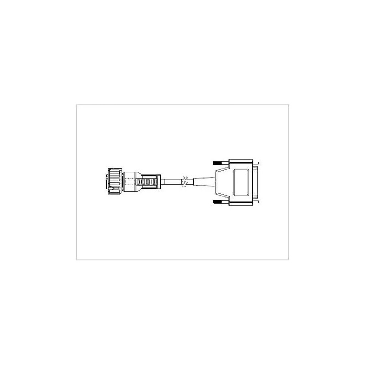 CABO ADAPTADOR DIAGNOSTICO ABS DIVERSOS - DIAGNOSTICO FREIOS ABS KNORR (K010837N