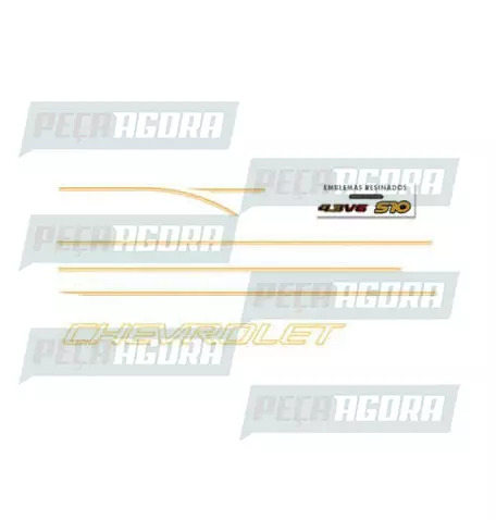 FAIXA LATERAL 1 ANO S10 EXECUT. COM S 2001 (417756)