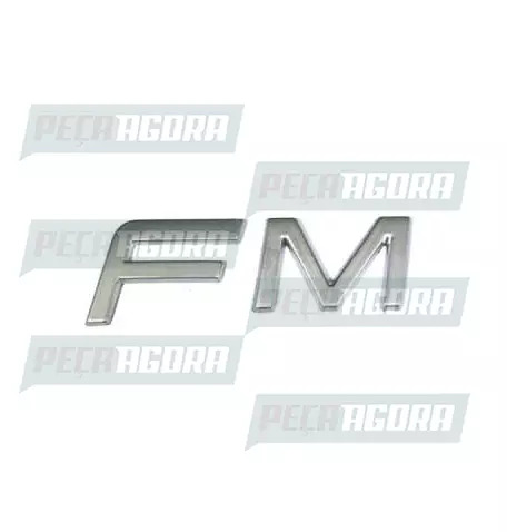 EMBLEMA PLASTICO CROMADO VOLVO ''FM'' (420253)