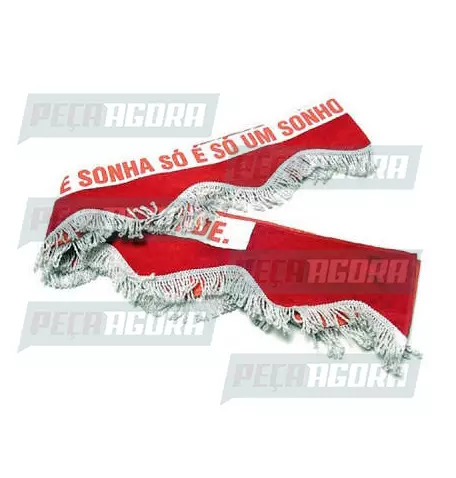 FAIXA PARAB.TECIDO VELUDO COM FRASE (115009)