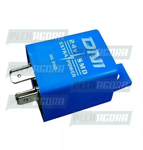 RELE PISCA UNIVERSAL ALTA POTENCIA ALUMINIO 04 TERMINAIS 24V 500W DNI 0424 (3885