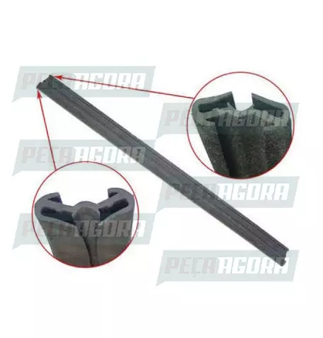 CANALETA VIDRO PARA SCANIA 112 500MM SEM PESTANA (537075)