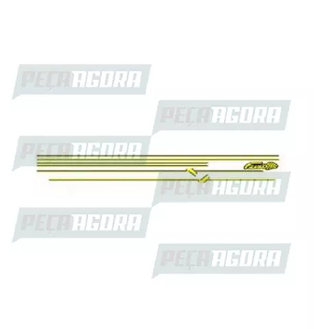 FAIXA LATERAL 1 LINHA FUSCA - AMARELO (418017)