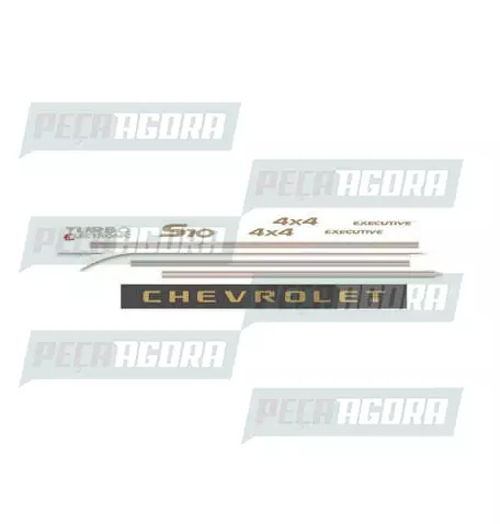 FAIXA LATERAL 1 LINHA PICK-UP S10 EXECUTIVE CABINE DUPLA 2006 (417894)