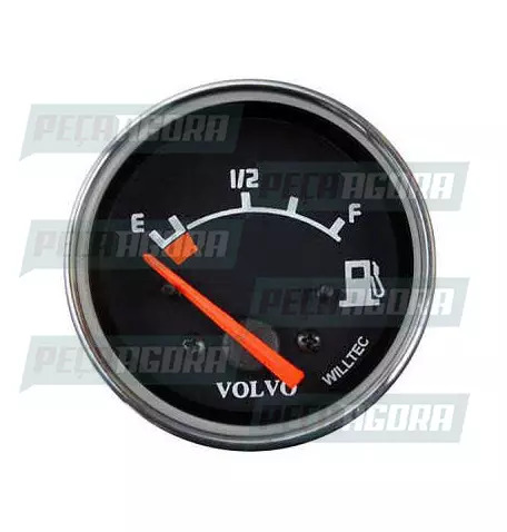 RELOGIO VOLVO INDICADOR COMBUSTIVEL 24V 60MM CROMADO (8123666)