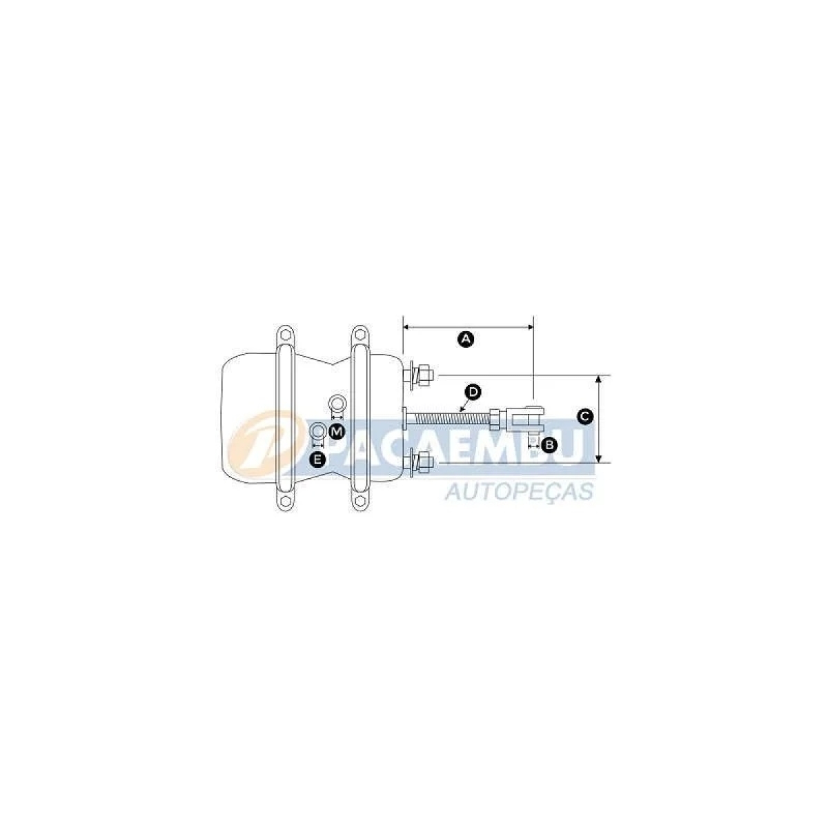 CAMARA FREIO HASTE LONGA (16 X 24) (2TA607947/)