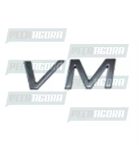 EMBLEMA PLASTICO CROMADO VOLVO ''VM'' (420252)