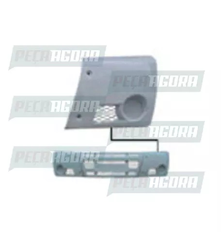 PARACHOQUE DIANTEIRO PARA IVECO DAILY 2004 ... ESQUERDO FIBRA (279347)
