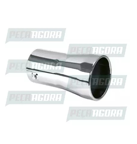 TUBO TERMINAL RETO CROMADO 2,0'' 150MM FABBOF (228050)