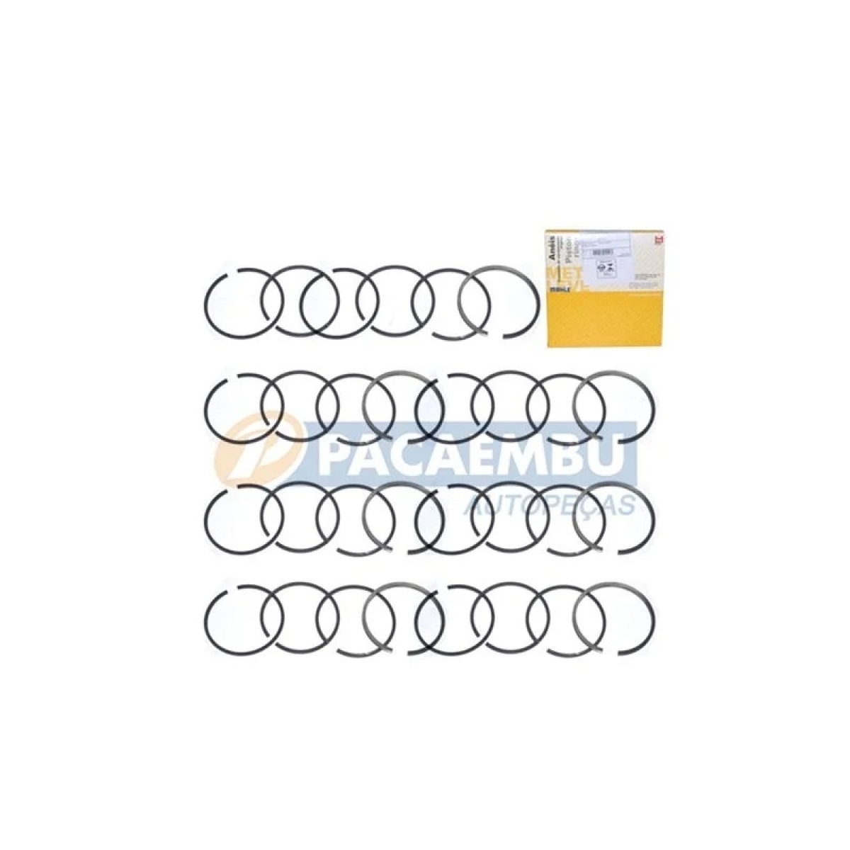 ANEL MOTOR 2 CILINDROS 0,50 MBB - OM314/352 - 97,00 M/M C/5 CANALETAS (344586770