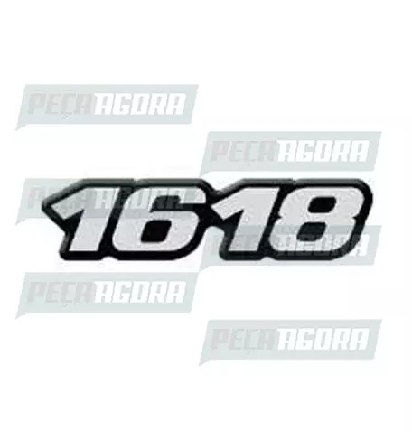 EMBLEMA RESINADO ESPECIAL MERCEDES BENZ''1618'' BICUDO/CARA CHATA (101052)