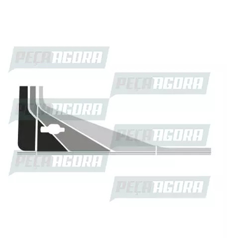 FAIXA LATERAL 1 LINHA MB 709 / 912 - PRATA (418234)