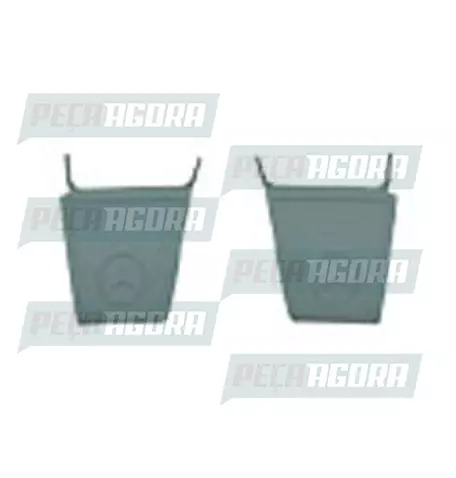 PAR TAPA ESTRIBO PEGA CHINELO MERCEDES BENZ 1935 BICUDO FIBRA (279218)