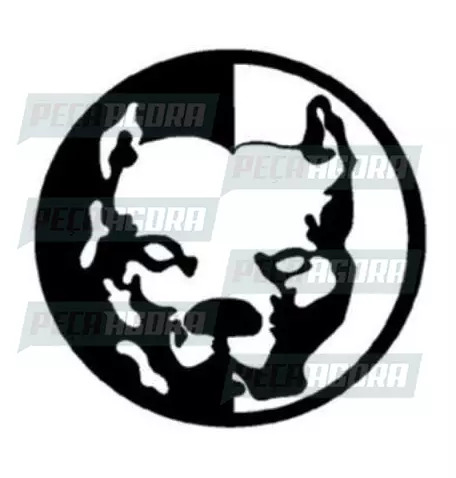 ADESIVO PLOTADO GRANDE PIT-BULL BRANCO (003136)