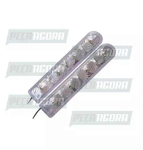 PAR LAMPADA IMPORTADA LED FLEXIVEL 12V 04 LEDS SMD ADESIVA AMARELA (144059)