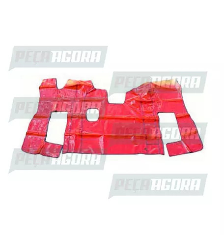 TAPETE VINIL PARA SCANIA HIGHLINE R 2007 A 2008 MECANICO COM CAPO - VERMELHO (41