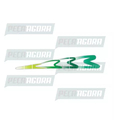 FAIXA LATERAL 3 ANOS MERCEDES BENZ 98 VERDE COM  GRAFITE (418919)