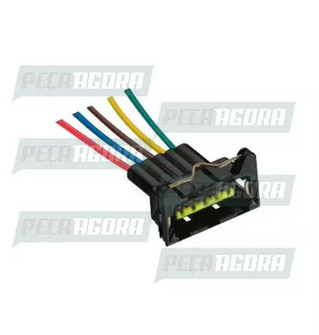 CONECTOR LANTERNA TRASEIRA MB 1215C/1618 BICUDO/CARA CHATA FEMEA SINALSUL 080 (2