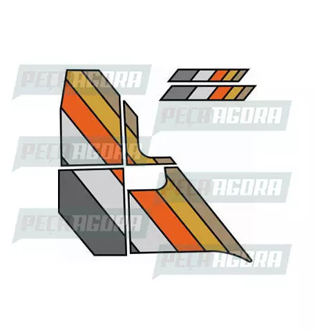 FAIXA LATERAL 1 LINHA VOLKSWAGEN 92 (418490)